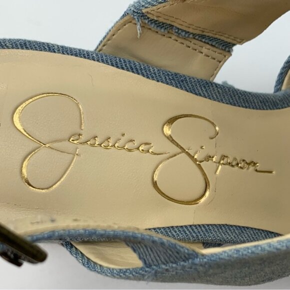 Jessica Simpson Nellenie Sandal in Denim Light Blue - Picture 12 of 14